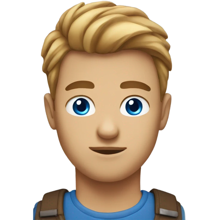 guy with light brown hair blue eyes and an eagle beak for a nose  emoji