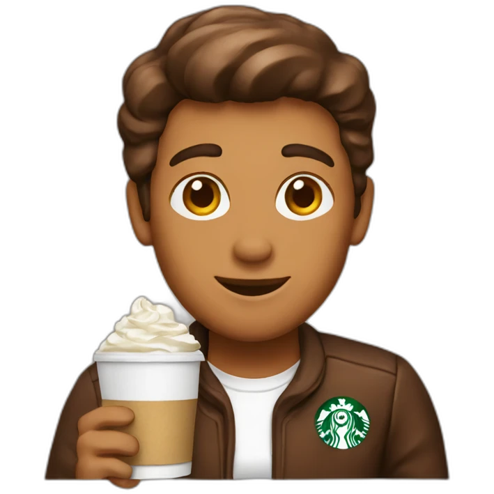 chocolate strabucks emoji