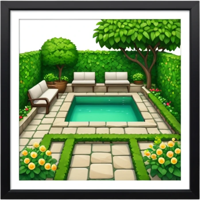 Terrace and garden emoji