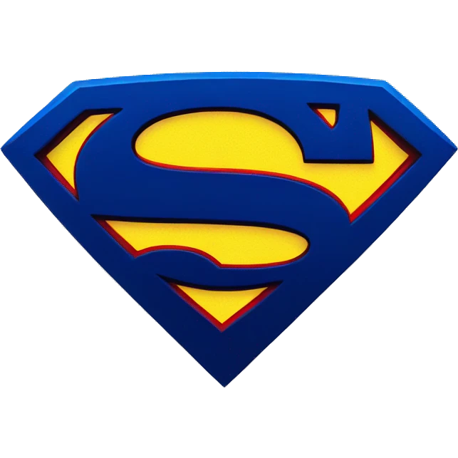 Superman Symbol Soft Edge emoji