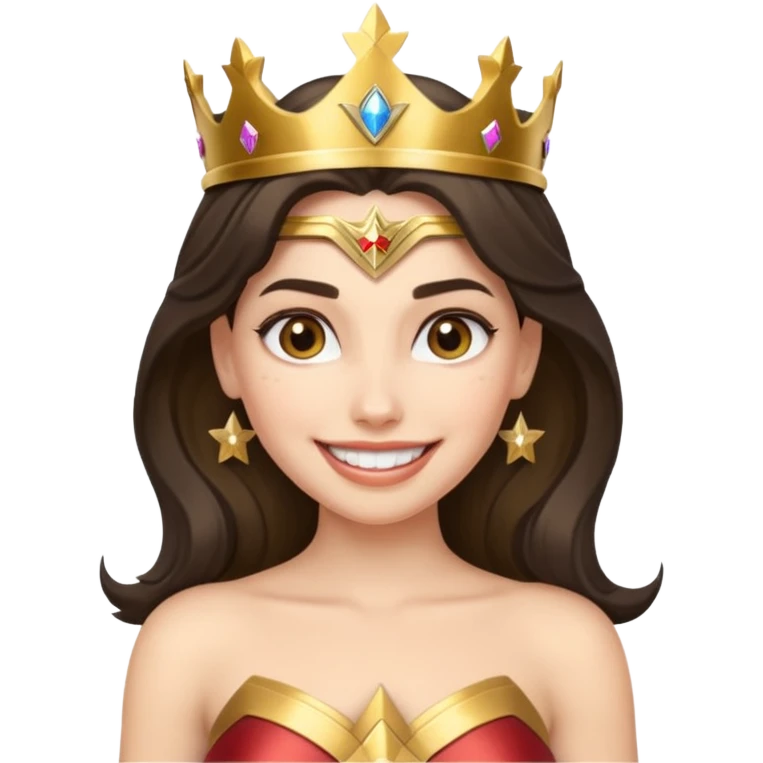 An wonder woman, smile

 emoji