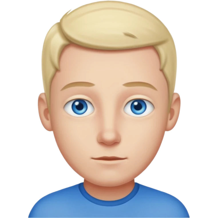 Elmer Back (b.1981) with blue eyes emoji