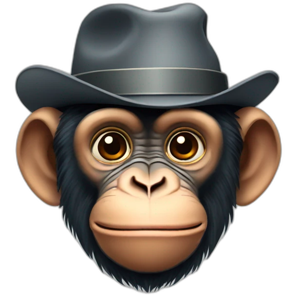 chimpanzee in a hat emoji