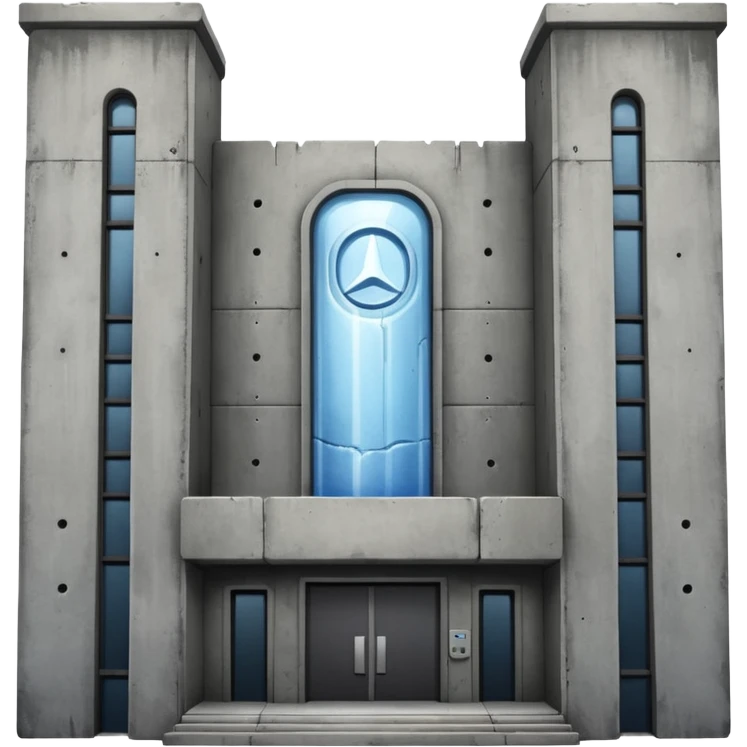 The dark building of the vodka  emoji