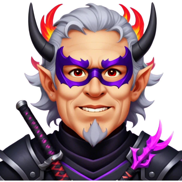 Demon-Horned Warrior emoji