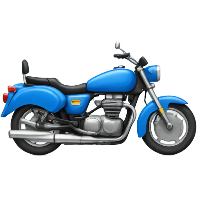 Blue motorbike emoji