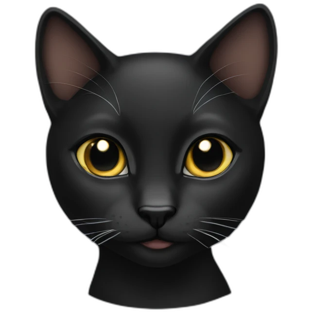 black she cat emoji