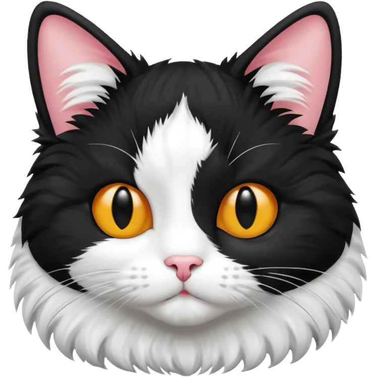 Tuxedo cat emoji