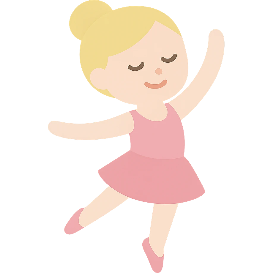 white baby girl dancer emoji