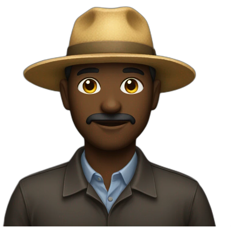 Agriculteurs noir emoji