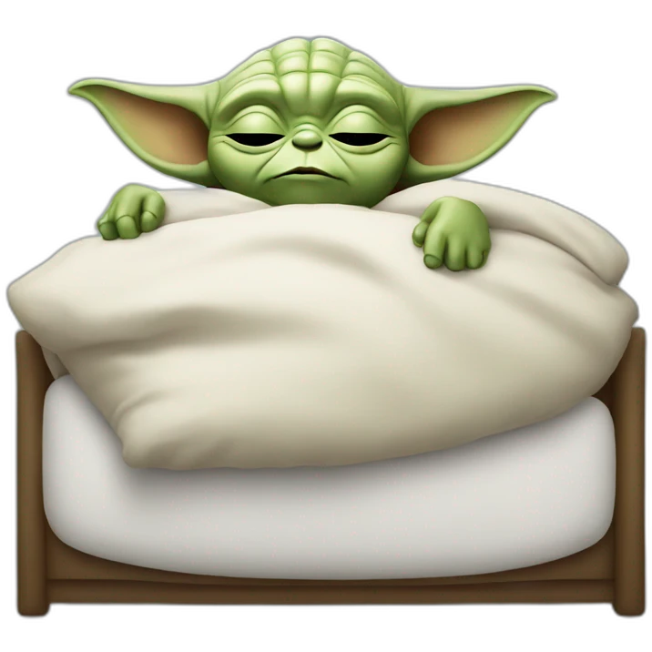 Yoda sleeping emoji