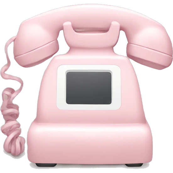 pale pink phone emoji