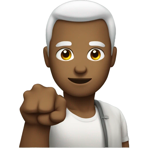 Man with fist emoji