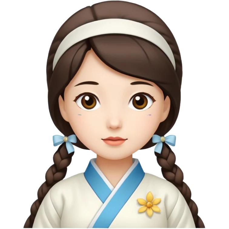woman in white hanbok emoji