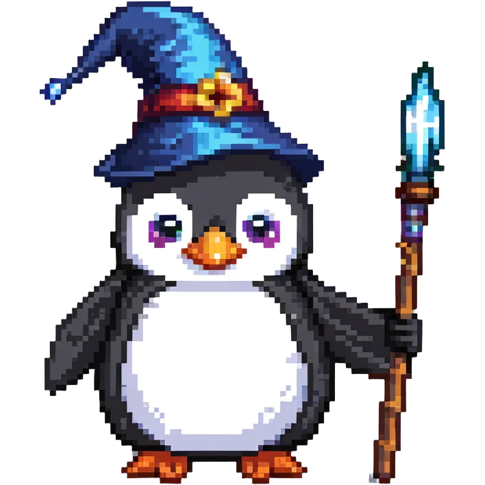 penguin wizard emoji