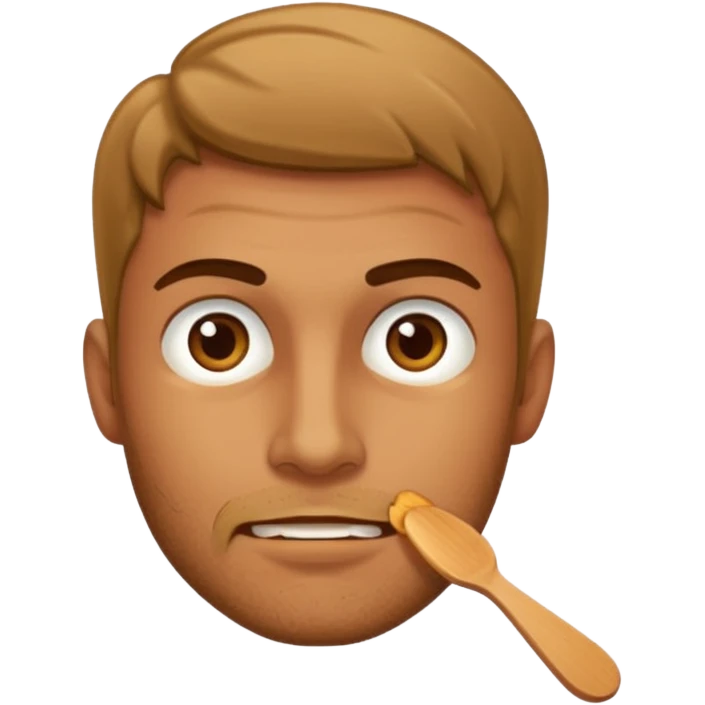 man hungry emoji