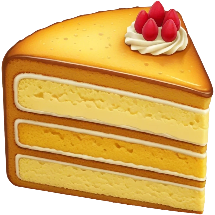 sweet simple slice of sponge cake emoji
