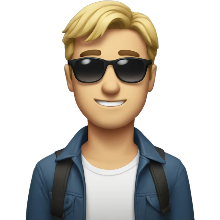 mr beast wearing sunglasses emoji
