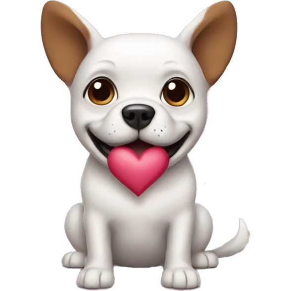 Heart dog emoji