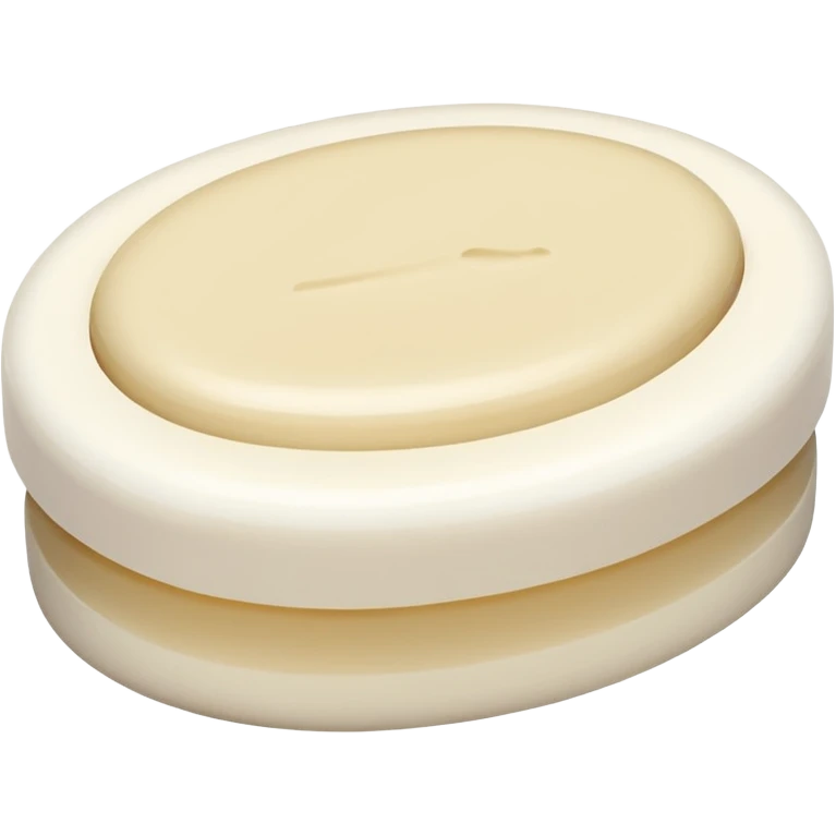 oval white soap emoji