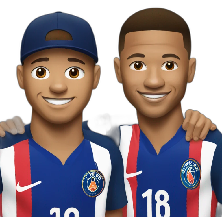 Mbappé et Neymar  emoji