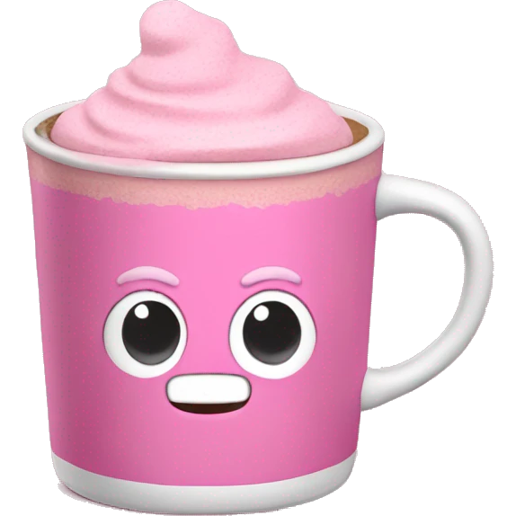 pink hot chocolate  emoji
