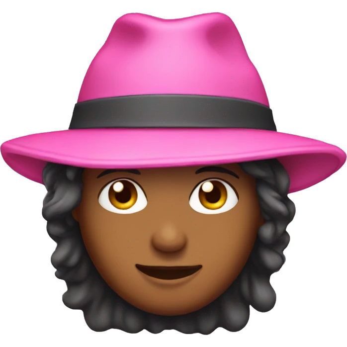 Pink hat emoji