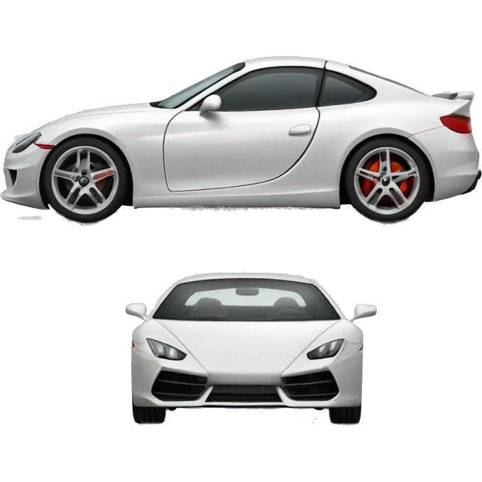 sport car, right side, realistic wheels emoji