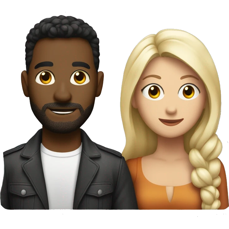 Man and woman in a Bryan Adam’s concert emoji