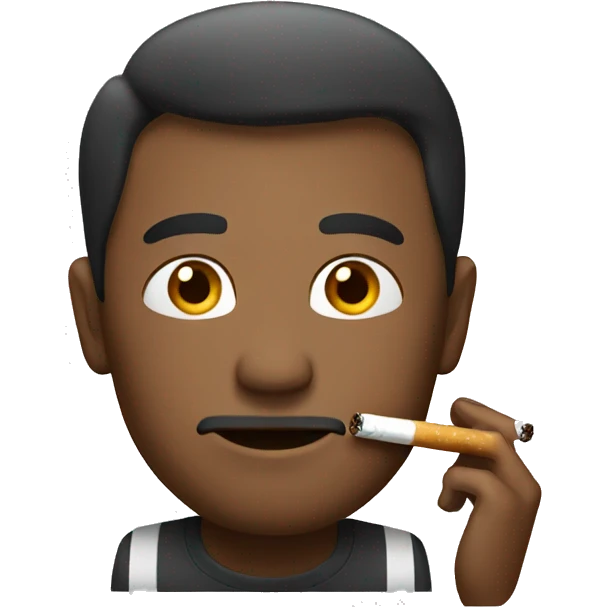Man with cigarette  emoji