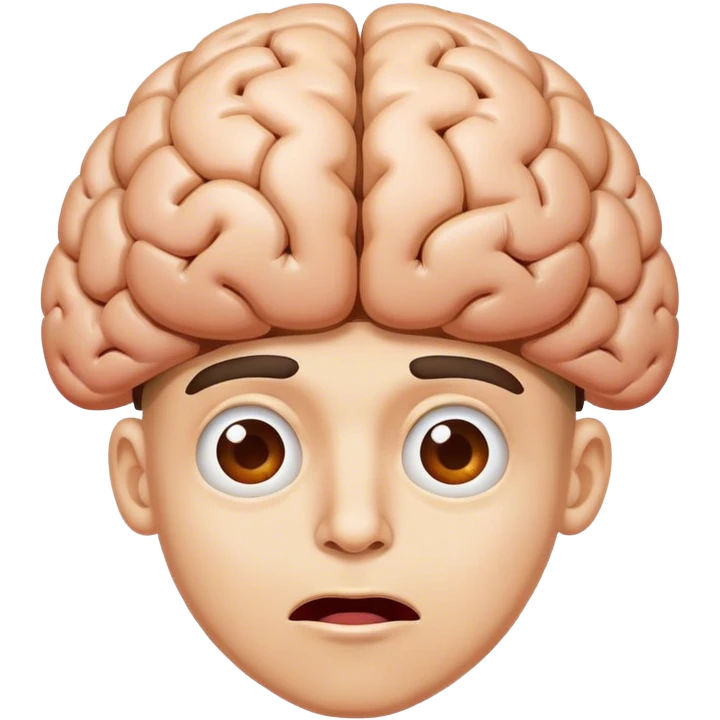 Big brained idiot emoji