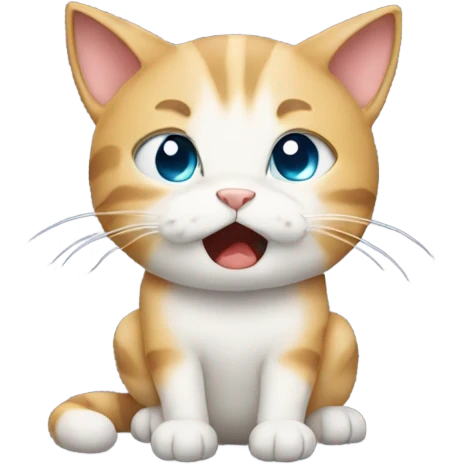 the cat is crying emoji
