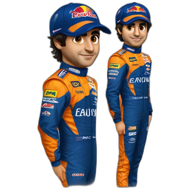carlos sainz whit formuala one suit emoji