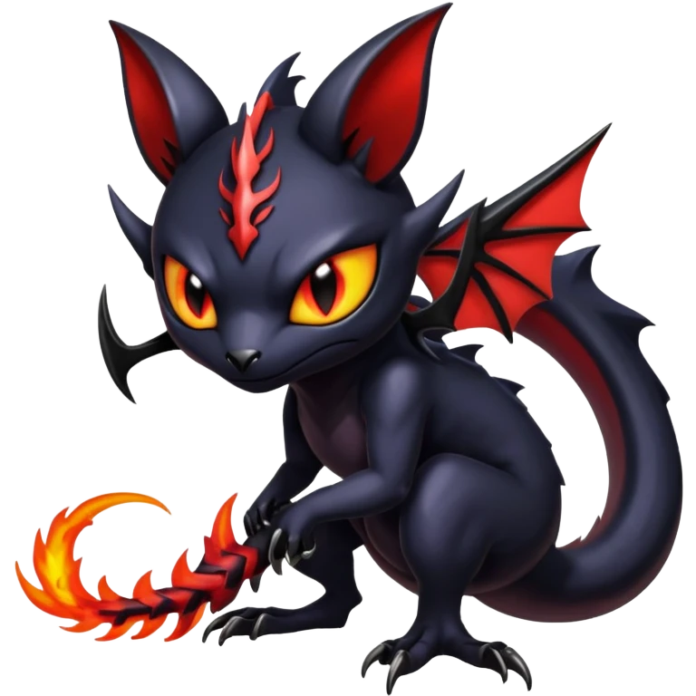 Shiny Epic Evil Badass Dark Gothic Noibat-Salandit-Litten-Hybrid emoji