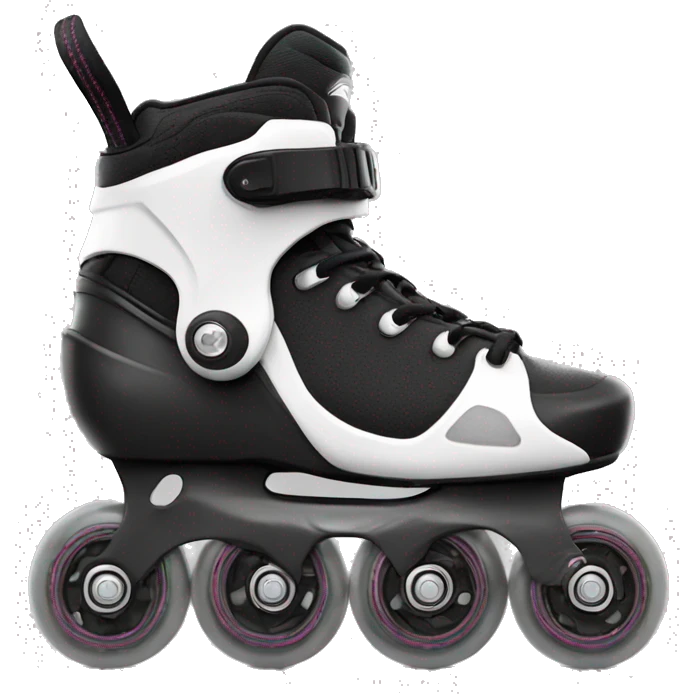 a black rollerblade inline skate, the model called "TWISTER XT" emoji