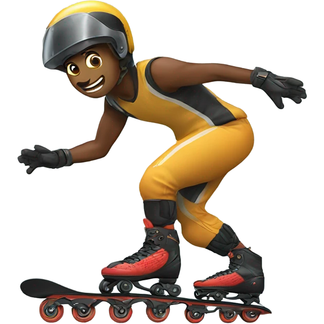 Cobra rollerblading emoji