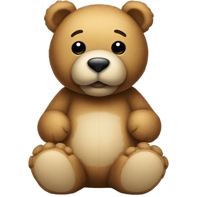 Teddy bear coving eyes emoji