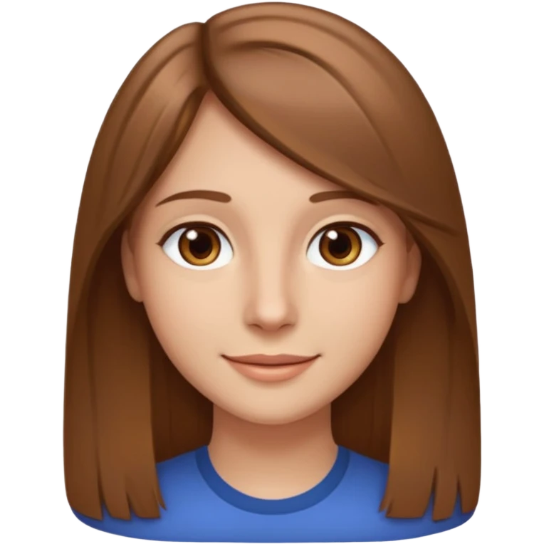 30 yr light brown hair long straight hair, brown eyes, suttle smile emoji
