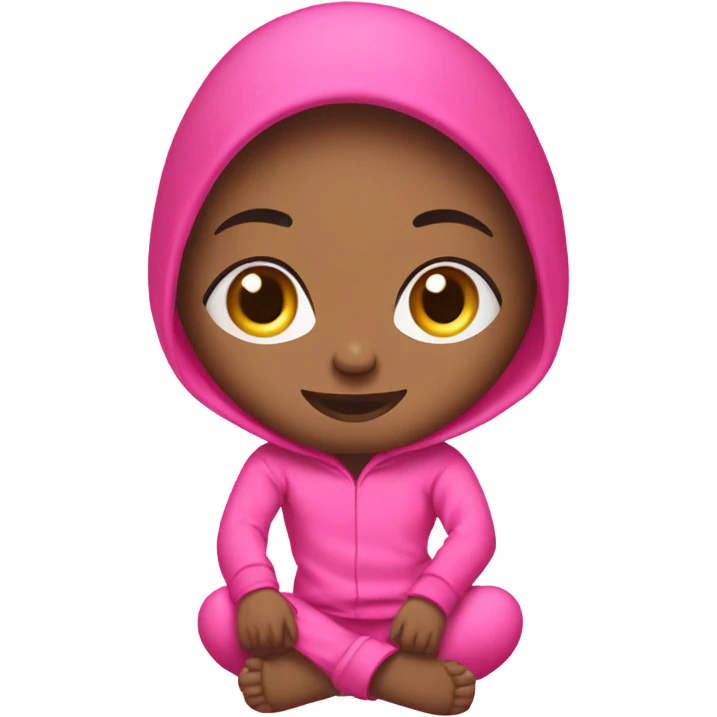 pink person in pink pajamas emoji