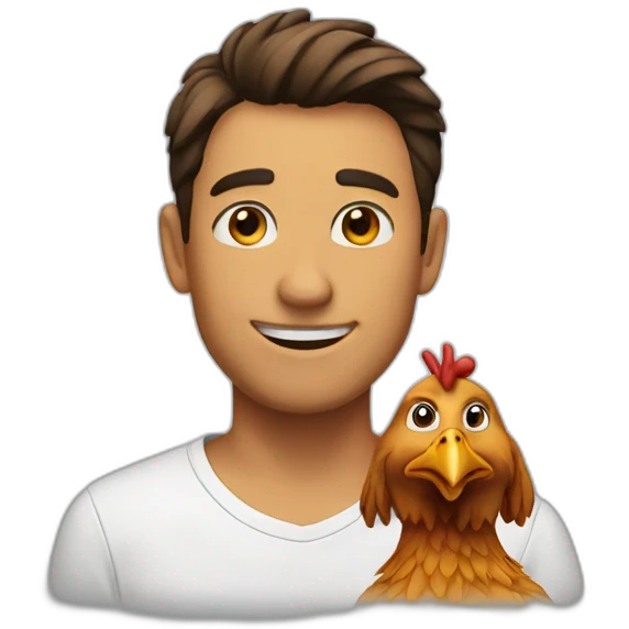 max and chicken emoji