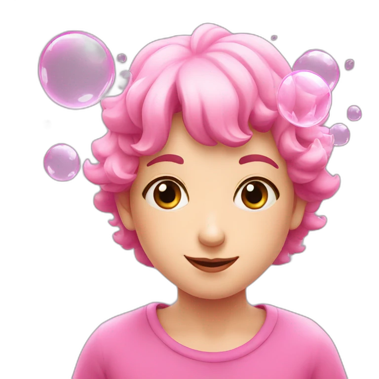 pink soap bubbles emoji
