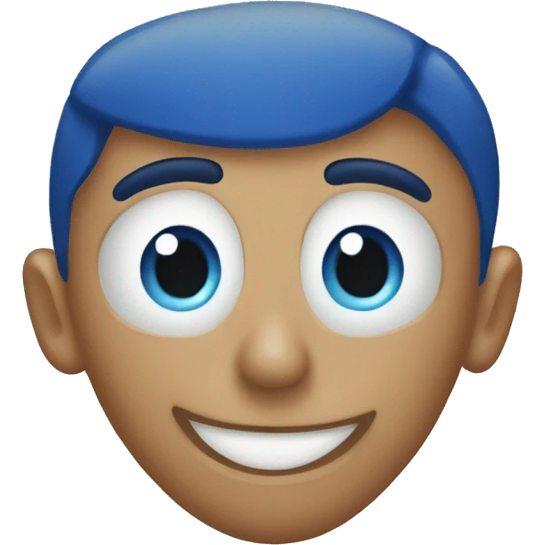 Canva corazón azul emoji
