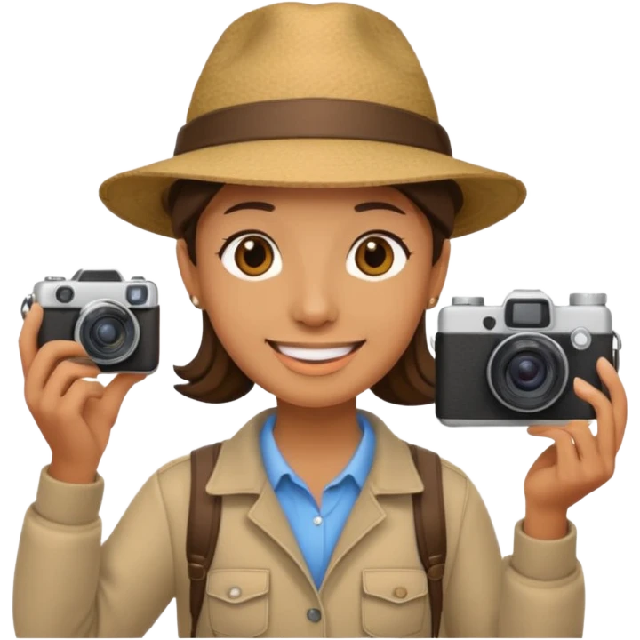 Tourist Taking Photo emoji