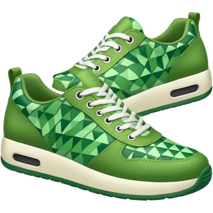 green patterned shoes  emoji