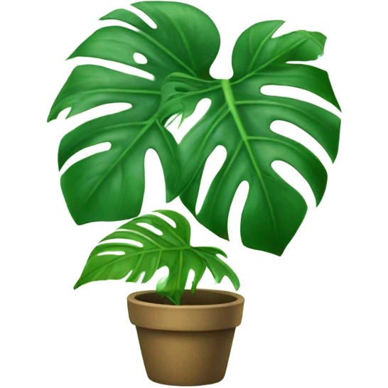 Dancing monstera from the 80’s emoji