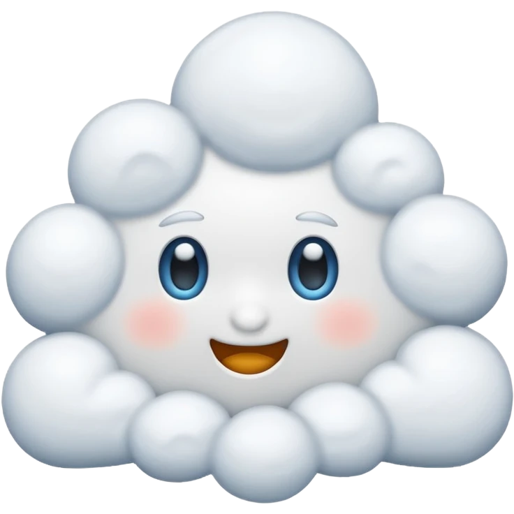 snow and cloud emoji