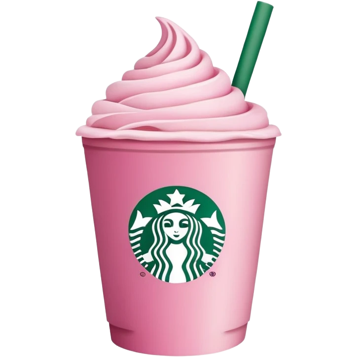 Starbucks cofee pink emoji