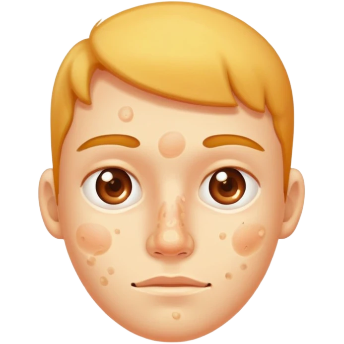 face with acne and pimples emoji
