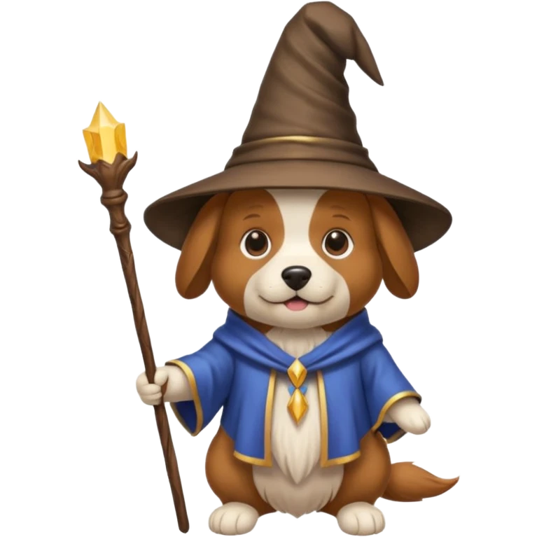 Dog wizard emoji