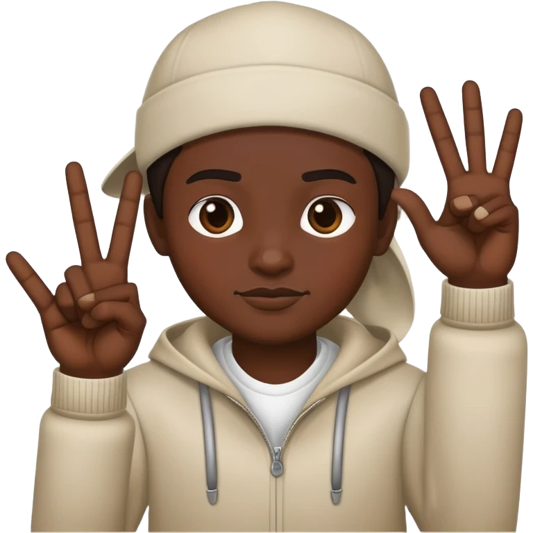crip gang sign emoji